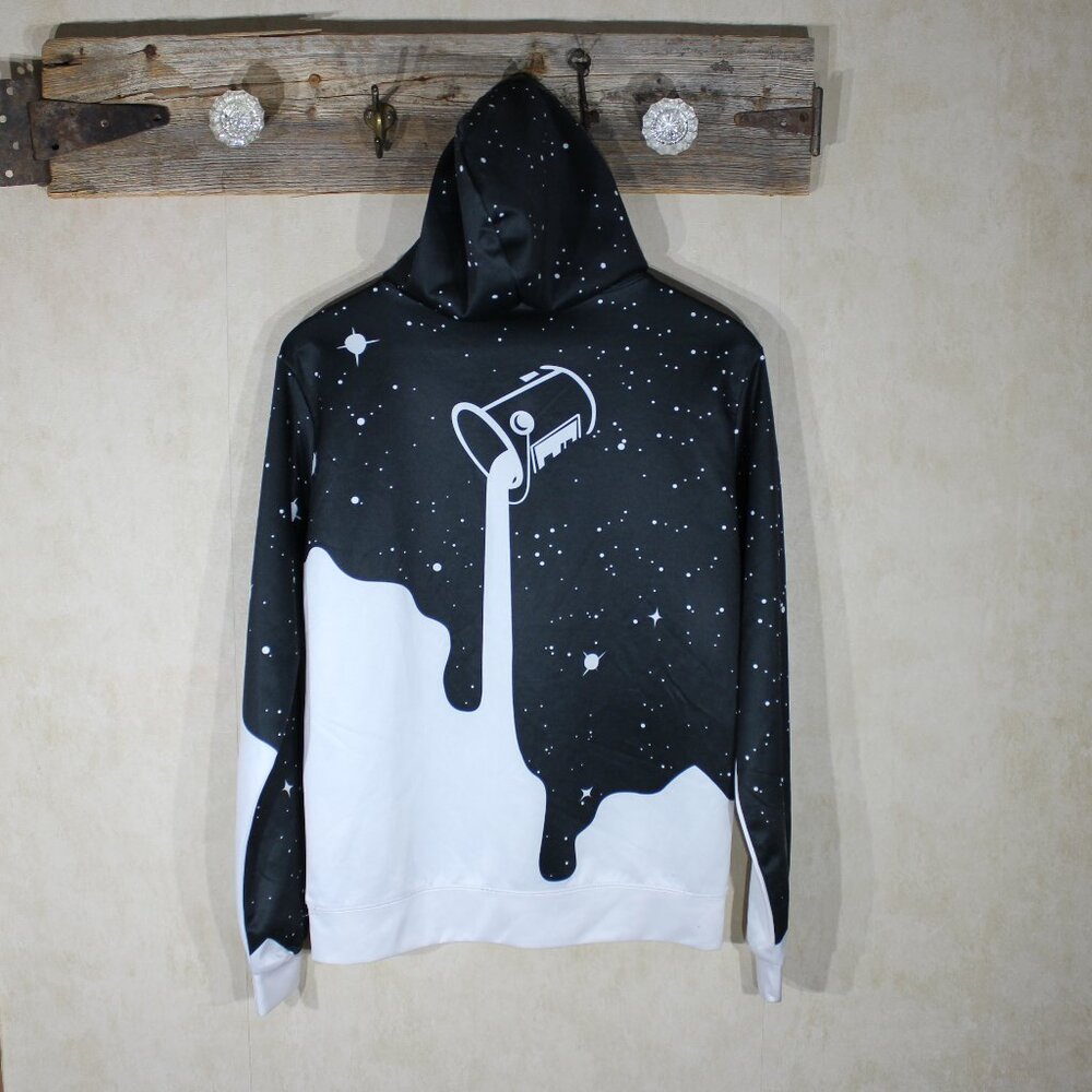 Unisex Hoodie - Galaxy Spilled Paint - Sz M